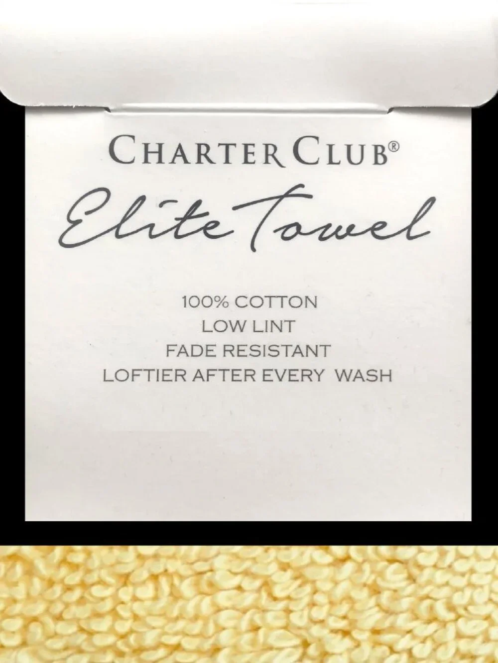2 new LEMON CITRUS Charter Club Elite 100% Hygro Cotton 33x64 inch BATH …